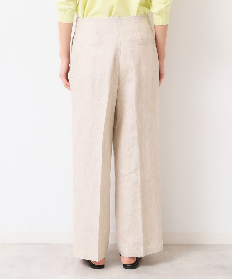 デッサン(レディース)(Dessin(Ladies))の【セットアップ可能・洗える】タック入り麻マリンパンツ13