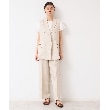 デッサン(レディース)(Dessin(Ladies))の【セットアップ可能・洗える】タック入り麻マリンパンツ9