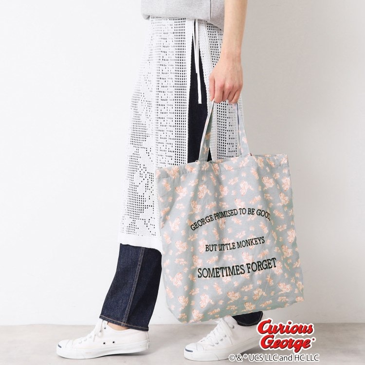 デッサン(レディース)(Dessin(Ladies))の【おさるのジョージコラボ】A4収納可トート トートバッグ