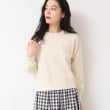 デッサン(レディース)(Dessin(Ladies))の【洗える】スタッズDマーク付きクロップド丈スウェット9