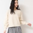 デッサン(レディース)(Dessin(Ladies))の【洗える】スタッズDマーク付きクロップド丈スウェット10