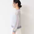 デッサン(レディース)(Dessin(Ladies))の【洗える】シアーカラ―ボーダーニット（S～L）10