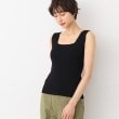 デッサン(レディース)(Dessin(Ladies))の【洗える】ニットリブタンクトップ ブラック(019)