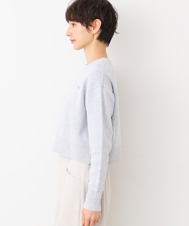 デッサン(レディース)(Dessin(Ladies))の【洗える】クロップド丈ロゴジャカードニット（S～L）19