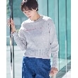 デッサン(レディース)(Dessin(Ladies))の【洗える】クロップド丈ロゴジャカードニット（S～L）6