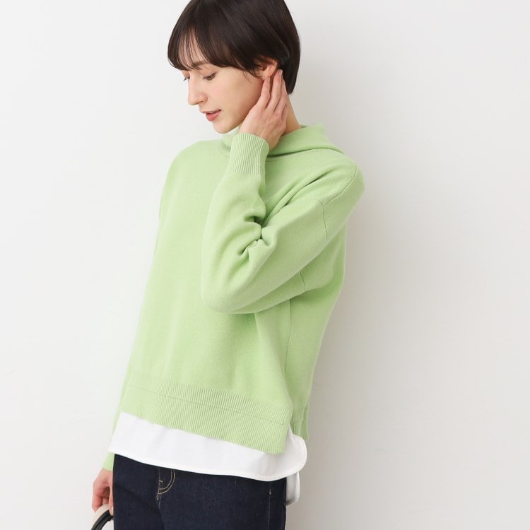 デッサン(レディース)(Dessin(Ladies))の【春SALE・洗える】フーデットニット（S～L） ニット/セーター