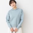 デッサン(レディース)(Dessin(Ladies))の【春SALE・洗える】フーデットニット（S～L） ブルー(091)