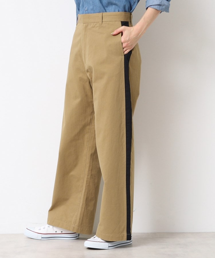 デッサン(レディース)(Dessin(Ladies))の【洗える】サイドライン入りワイドパンツ（S～L）6