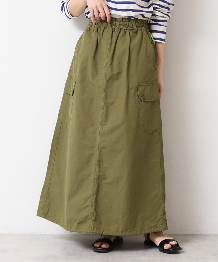 デッサン(レディース)(Dessin(Ladies))の【洗える・ウエストゴム】スピンドル付カーゴスカート5