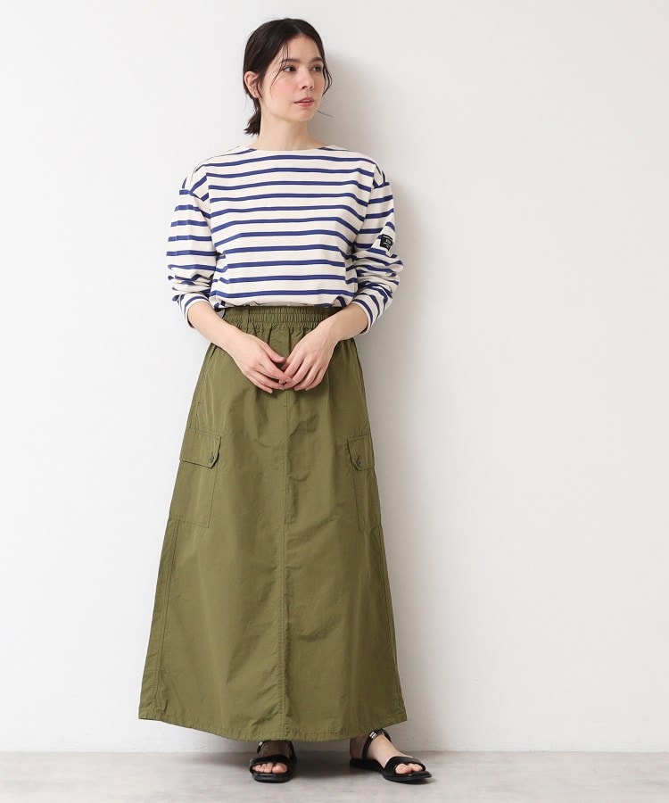 デッサン(レディース)(Dessin(Ladies))の【洗える・ウエストゴム】スピンドル付カーゴスカート6