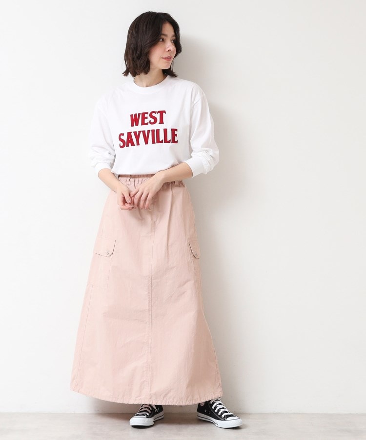 デッサン(レディース)(Dessin(Ladies))の【洗える・ウエストゴム】スピンドル付カーゴスカート11