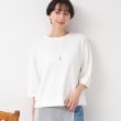 デッサン(レディース)(Dessin(Ladies))の【洗える】クルーネックカットソー ホワイト(002)