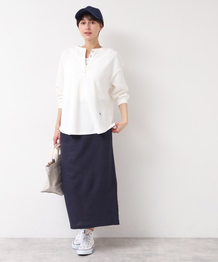 デッサン(レディース)(Dessin(Ladies))の【洗える】ヘンリーネックカットソー3
