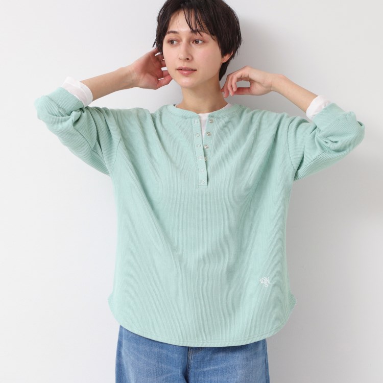 デッサン(レディース)(Dessin(Ladies))の【洗える】ヘンリーネックカットソー カットソー