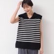 デッサン(レディース)(Dessin(Ladies))の【洗える】セーラーカラーボーダーニット5