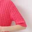 デッサン(レディース)(Dessin(Ladies))の【洗える】半袖ケーブルニットコットンカーディガン17