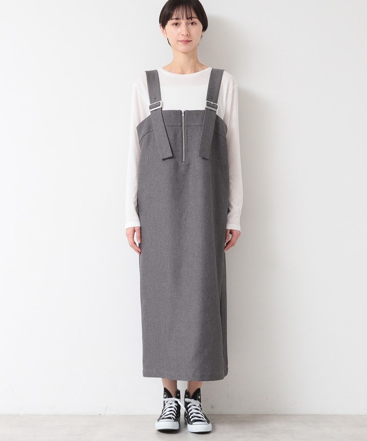 デッサン(レディース)(Dessin(Ladies))の【洗える】フロントジップジャンパースカート9