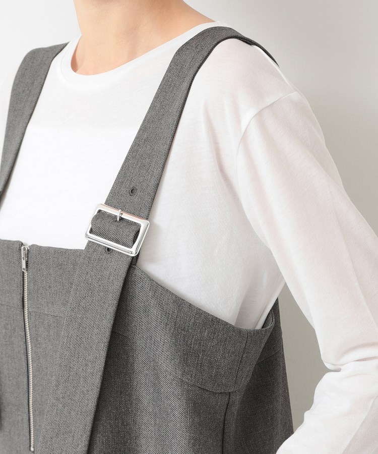 デッサン(レディース)(Dessin(Ladies))の【洗える】フロントジップジャンパースカート13