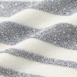 デッサン(レディース)(Dessin(Ladies))の【洗える】スパンコールラメボーダーニット4
