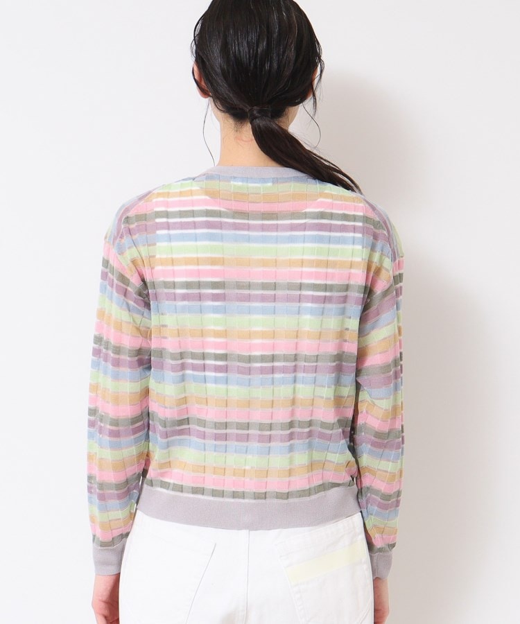 デッサン(レディース)(Dessin(Ladies))の【洗える】シアーボーダーカーディガン（S～L）11