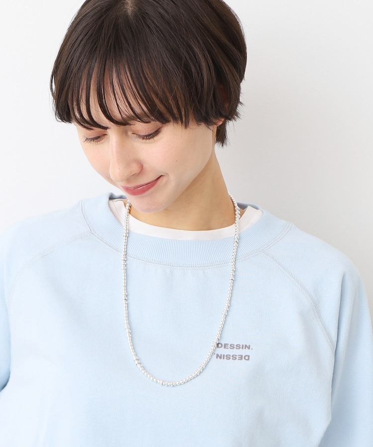 シルバーボールチェーンロングネックレス(ネックレス シルバーボールチェーンロングネックレス(ネックレス