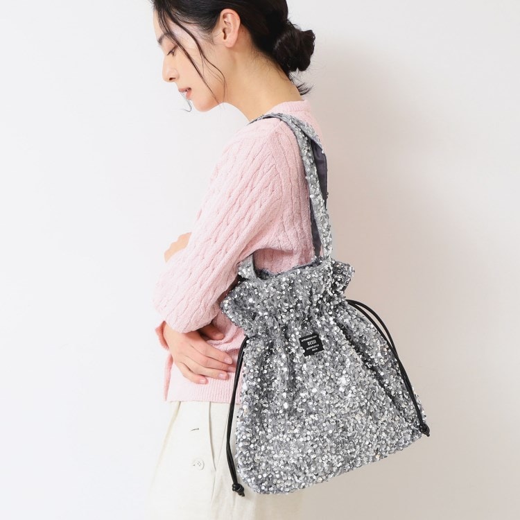 デッサン(レディース)(Dessin(Ladies))の【2WAY・軽量】スパンコールショルダー トートバッグ