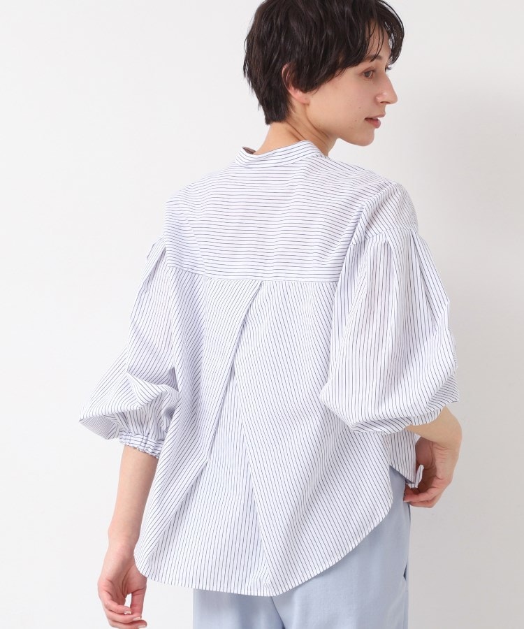 洗える・4サイズ展開】バンドカラーシャツ（XS～L）（シャツ
