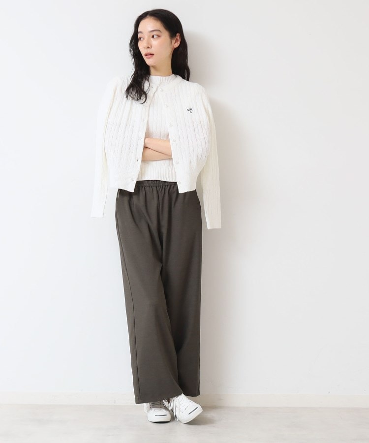 デッサン(レディース)(Dessin(Ladies))の【洗える】ブークレケーブルカーディガン3