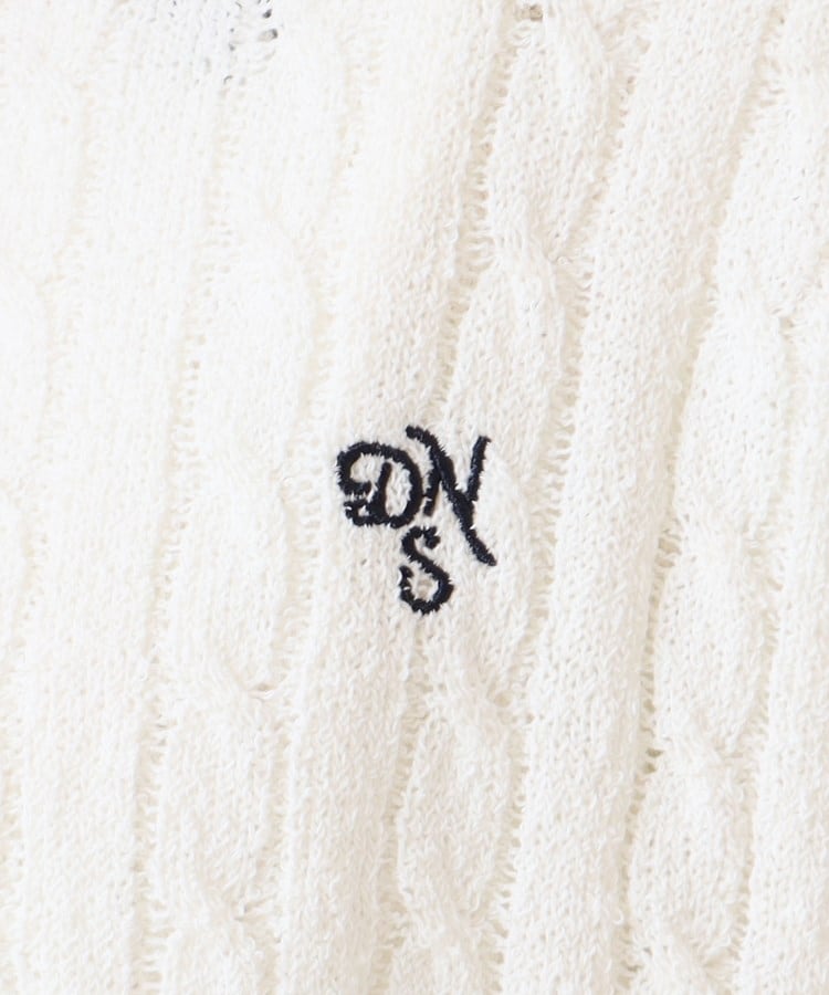 デッサン(レディース)(Dessin(Ladies))の【洗える】ブークレケーブルカーディガン4