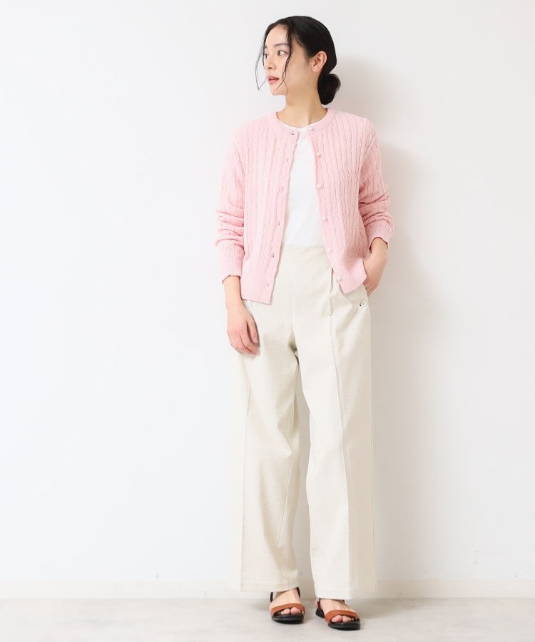 デッサン(レディース)(Dessin(Ladies))の【洗える】ブークレケーブルカーディガン11