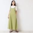 デッサン(レディース)(Dessin(Ladies))の【洗える】ベルト付きキャミワンピース グリーン(025)