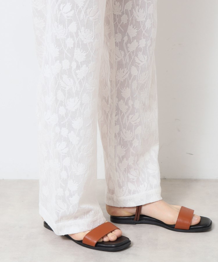 デッサン(レディース)(Dessin(Ladies))の【ウエストゴム・洗える】刺繍柄インドレースパンツ14