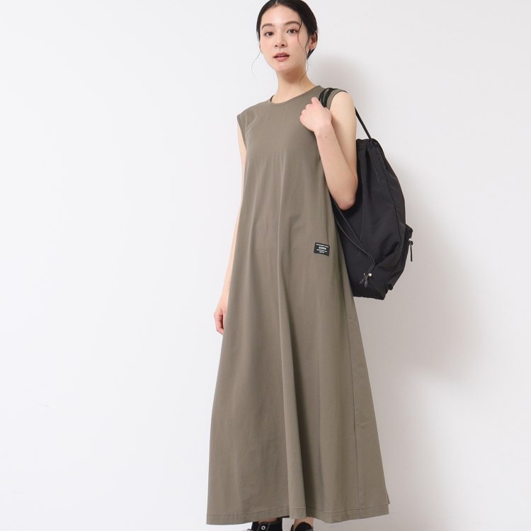 デッサン(レディース)(Dessin(Ladies))の【UV・洗える】後ろジップノースリーブワンピース マキシ・ロングワンピース