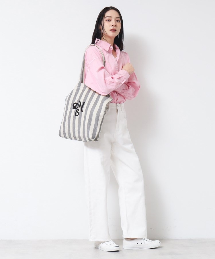 デッサン(レディース)(Dessin(Ladies))のストライプロゴ刺繍トート6