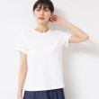 デッサン(レディース)(Dessin(Ladies))の【日本製】クルーネックTシャツ（S～L） ホワイト(001)