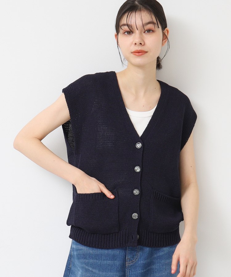デッサン(レディース)(Dessin(Ladies))の【日本製】ボタン付きニットベスト5