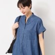 デッサン(レディース)(Dessin(Ladies))の【洗える】リネンブレンドデニム調シャツワンピース（S～L）5