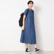 デッサン(レディース)(Dessin(Ladies))の【洗える】リネンブレンドデニム調シャツワンピース（S～L）7