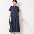 デッサン(レディース)(Dessin(Ladies))の【洗える】リネンブレンドデニム調シャツワンピース（S～L）10