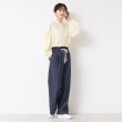 デッサン(レディース)(Dessin(Ladies))の【ウエストゴム・洗える】リネンブレンドデニム調イージーパンツ（XS～L）13
