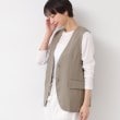 デッサン(レディース)(Dessin(Ladies))の【セットアップ可能・洗える】ボタン付きジレ トープ(054)