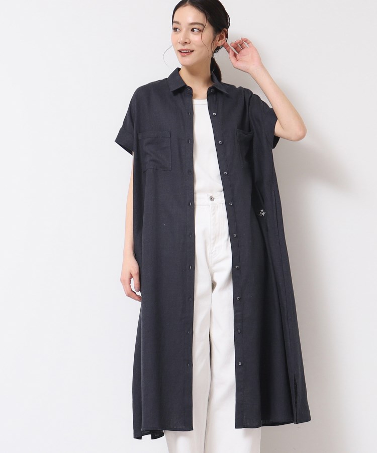 デッサン(レディース)(Dessin(Ladies))の【洗える】シャツワンピース（S～L）9