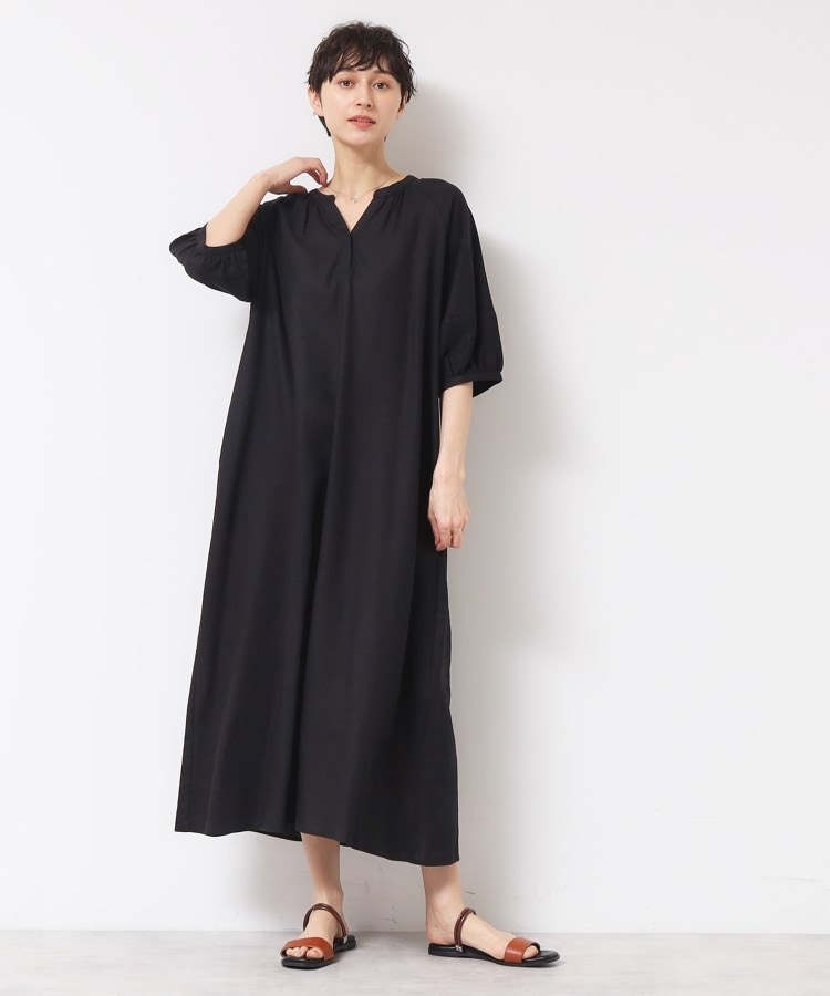 デッサン(レディース)(Dessin(Ladies))の【洗える】パフスリーブAラインワンピース（S～L）2