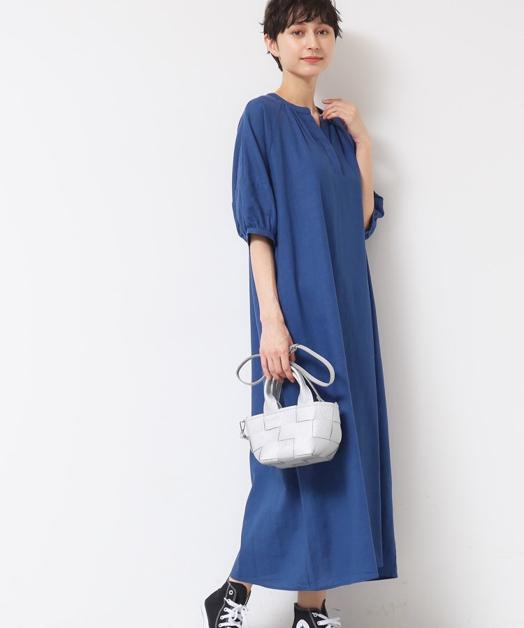 デッサン(レディース)(Dessin(Ladies))の【洗える】パフスリーブAラインワンピース（S～L）9