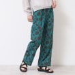 デッサン(レディース)(Dessin(Ladies))の【ウエストゴム・洗える】フラワープリントパンツ グリーン(122)