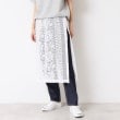 デッサン(レディース)(Dessin(Ladies))の【洗える】フラワー柄ニット巻き風スカート ホワイト(002)