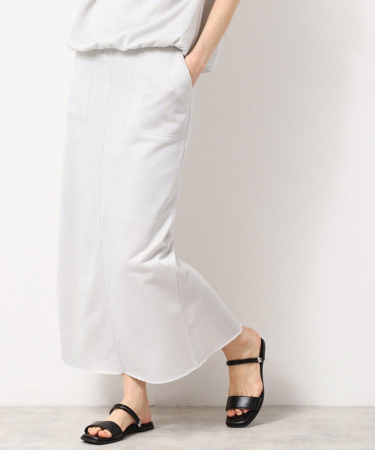 デッサン(レディース)(Dessin(Ladies))の【セットアップ可能・洗える】ラメ入り裏毛タイトスカート（S～L）1