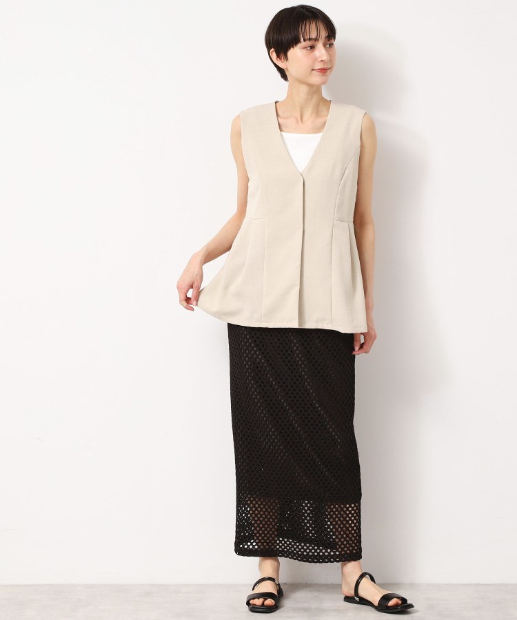 デッサン(レディース)(Dessin(Ladies))の【セットアップ可能・洗える】メッシュレーススカート2