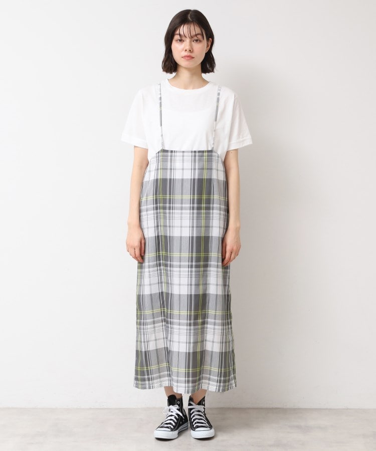 デッサン(レディース)(Dessin(Ladies))の【洗える】肩紐付きチェックスカート9