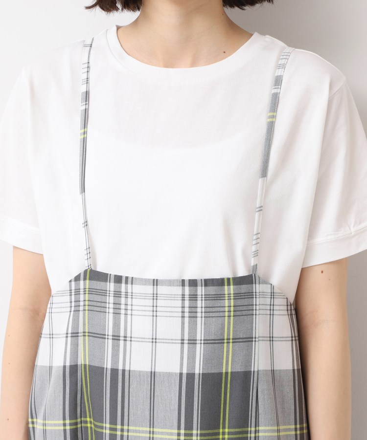 デッサン(レディース)(Dessin(Ladies))の【洗える】肩紐付きチェックスカート12
